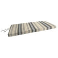 thumbnail image 1 of Jordan Manufacturing 45" x 18" Clyde Grey Stripe Rectangular Outdoor Glider Bench Cushion with Ties, 1 of 9