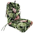 thumbnail image 1 of Jordan Manufacturing 45" x 22" Rectangular Outdoor Chair Cushion with Ties and Hanger Loop, 1 of 14