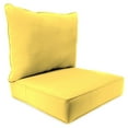 thumbnail image 1 of Jordan Manufacturing 46.5" x 24" Sunray Yellow Solid Rectangular Outdoor Deep Seat Chair Cushion Set with Welt, 1 of 11