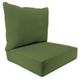 thumbnail image 1 of Jordan Manufacturing 46.5" x 24" Veranda Hunter Green Solid Square Outdoor Deep Seating Patio Seat Cushion and Back Cushion 2-Piece Set, 1 of 10