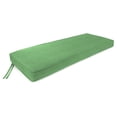 thumbnail image 1 of Jordan Manufacturing 47" x 17" Canvas Cucumber Green Solid Rectangular Outdoor Settee Swing Bench Cushion with Ties and Welt, 1 of 8