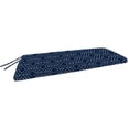 thumbnail image 1 of Jordan Manufacturing 48" x 18" Bolano Shale Navy Geometric Rectangular French Edge Outdoor Settee Swing Bench Cushion with Ties, 1 of 9
