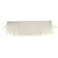 thumbnail image 1 of Jordan Manufacturing 48" x 19.5" Sand Solid Rectangular Outdoor Settee Swing Bench Cushion with Ties, 1 of 10