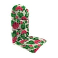 thumbnail image 1 of Jordan Manufacturing 49" x 20.5" Geranium Multicolor Floral Rectangular Outdoor Adirondack Chair Cushion with Back Strap, 1 of 8