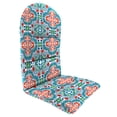 thumbnail image 1 of Jordan Manufacturing 49" x 20.5" Talavera Aqua Medallion Rectangular Outdoor Adirondack Chair Cushion with Back Strap, 1 of 8