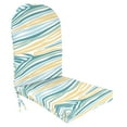 thumbnail image 1 of Jordan Manufacturing 50.5" x 19" Lilo Tapioca Multicolor Abstract Rectangular Outdoor Adirondack Chair Cushion with Ties, 1 of 9