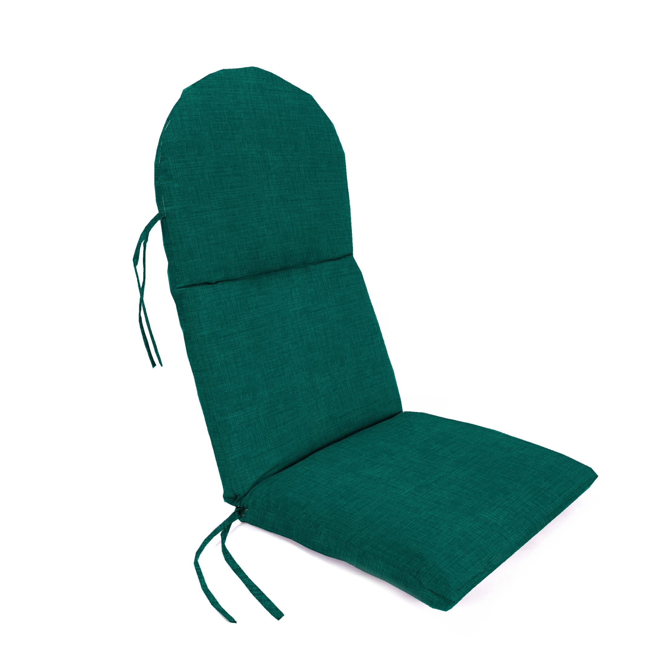 Jordan Manufacturing 50" x 18" Celosia Antique Teal Crosshatch Rectangular Outdoor Adirondack Chair Cushion with Ties