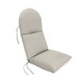 thumbnail image 1 of Jordan Manufacturing 50" x 18" Dove Beige Solid Rectangular Outdoor Adirondack Chair Cushion with Ties, 1 of 12