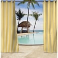 thumbnail image 1 of Jordan Manufacturing 54" x 84" Grommet Outdoor Curtain Panel - 54X84 Yellow/White Stripe, 1 of 5