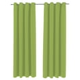 thumbnail image 1 of Jordan Manufacturing 54" x 84" Kiwi Green Solid Grommet Semi-sheer Outdoor Curtain Panel (2 Pack), 1 of 8