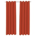 thumbnail image 1 of Jordan Manufacturing 54" x 84" Melon Solid Grommet Semi-sheer Outdoor Curtain Panel (2 Pack), 1 of 8
