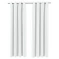 thumbnail image 1 of Jordan Manufacturing 54" x 84" White Solid Grommet Semi-sheer Outdoor Curtain Panel, 1 of 8