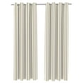 thumbnail image 1 of Jordan Manufacturing 54" x 96" Natural Stripe Grommet Semi-sheer Outdoor Curtain Panel (2 Pack), 1 of 6
