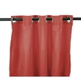 thumbnail image 1 of Jordan Manufacturing 54" x 96" Rust Solid Grommet Semi-sheer Outdoor Curtain Panel, 1 of 6