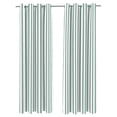 thumbnail image 1 of Jordan Manufacturing 54" x 96" Spa Mint Green Stripe Grommet Semi-sheer Outdoor Curtain Panel, 1 of 8
