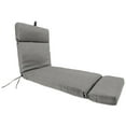 thumbnail image 1 of Jordan Manufacturing 72" x 22" Celosia Graphite Gray Crosshatch Rectangular Outdoor Chaise Lounge Cushion with Ties and Hanger Loop, 1 of 10