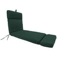 thumbnail image 1 of Jordan Manufacturing 72" x 22" Forest Green Solid Rectangular Outdoor Chaise Lounge Cushion with Ties and Hanger Loop, 1 of 12