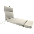 thumbnail image 1 of Jordan Manufacturing 72" x 22" Veranda Cream Solid Rectangular Outdoor Chaise Lounge Cushion with Ties and Hanger Loop, 1 of 10