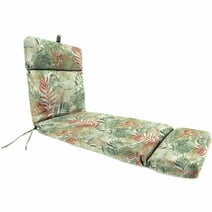 Jordan Manufacturing 72 x 22 in. Rectangular Outdoor Chaise Lounge Cushion with Ties and Hanger Loop