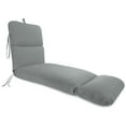 thumbnail image 1 of Jordan Manufacturing 74" x 22" Grey Solid Rectangular Outdoor Chaise Lounge Cushion with Ties and Hanger Loop, 1 of 10