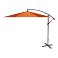 thumbnail image 1 of Jordan Manufacturing 8' Orange Solid Octagon Folding Offset Cantilever Patio Umbrella with Crank Opening, 1 of 7