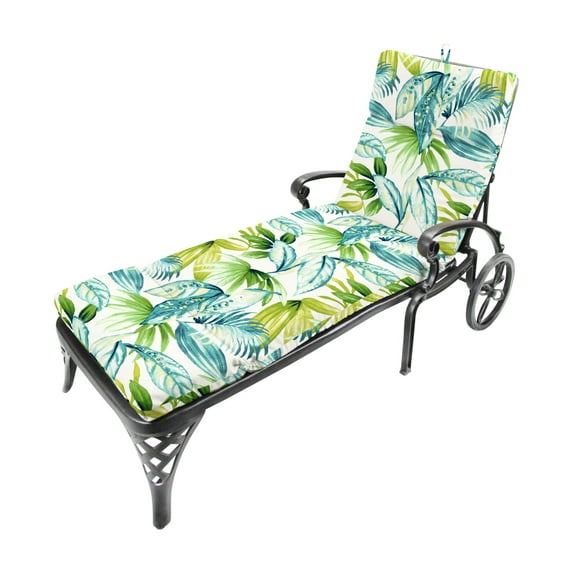 Jordan Manufacturing French Edge Outdoor Chaise Lounge Cushion - Seneca Caribbean