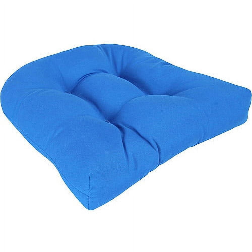 Jordan Manufacturing Outdoor Tufted Wicker Seat Cushion, Multiple