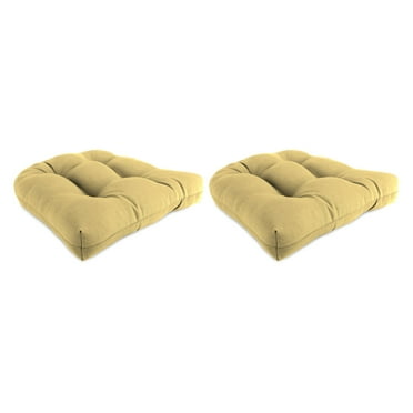 Jordan Manufacturing Sunbrella 18W x 18D in. Outdoor Wicker Chair Cushions - Set of 2
