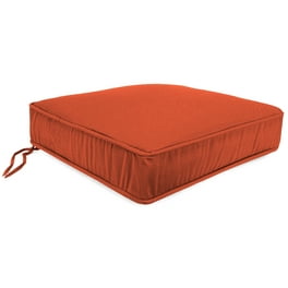 Mainstays 43L x 20W Orange Coral Stripe Outdoor Chair Cushion 1 Piece 