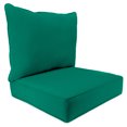 thumbnail image 1 of Jordan Manufacturing Sunbrella 46.5" x 24" Canvas Teal Solid Rectangular Outdoor Deep Seat Chair Cushion Set with Welt, 1 of 11