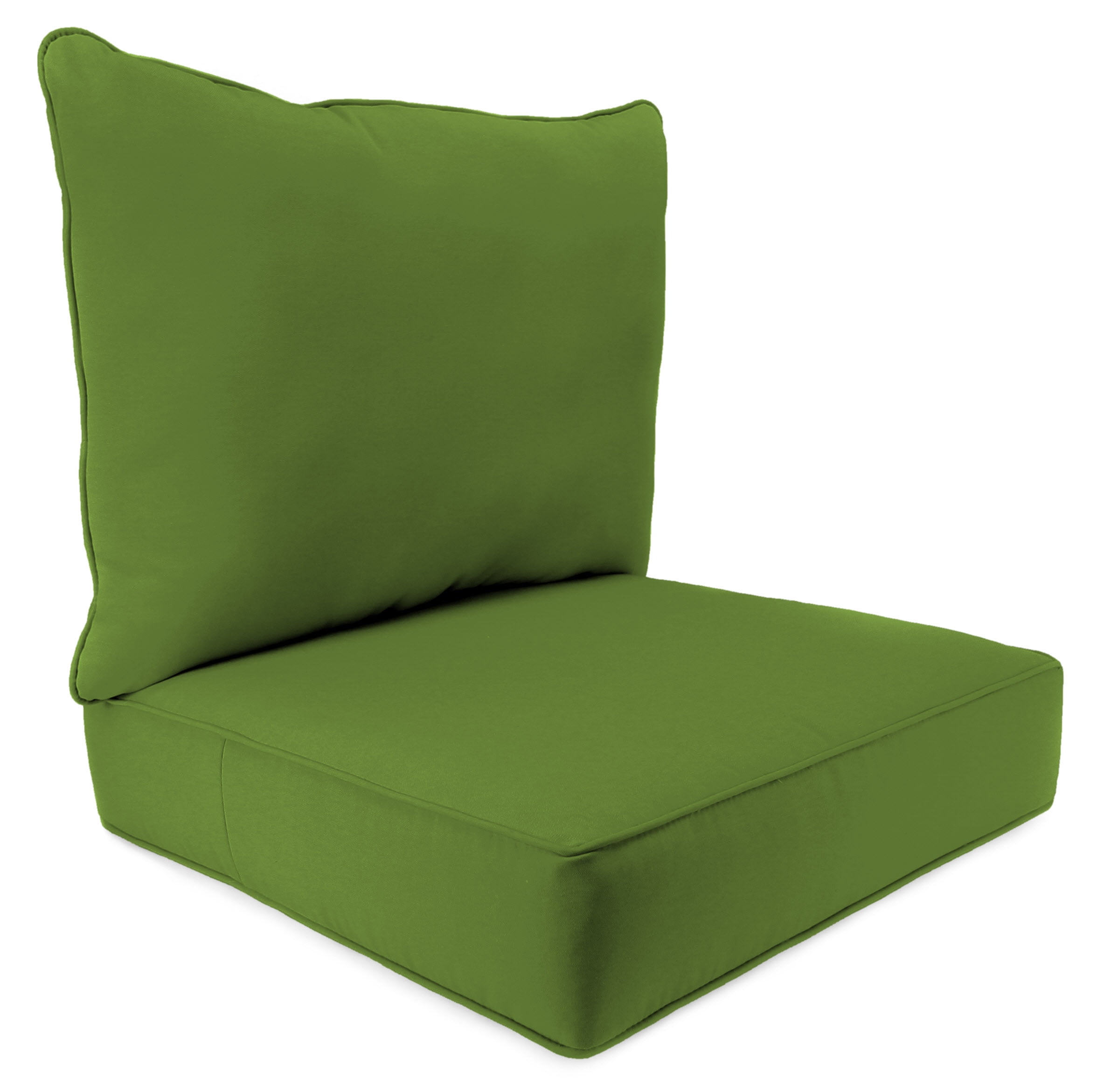 Outdoor Deep Seating Chair Cushion with Welt Cilantro Green