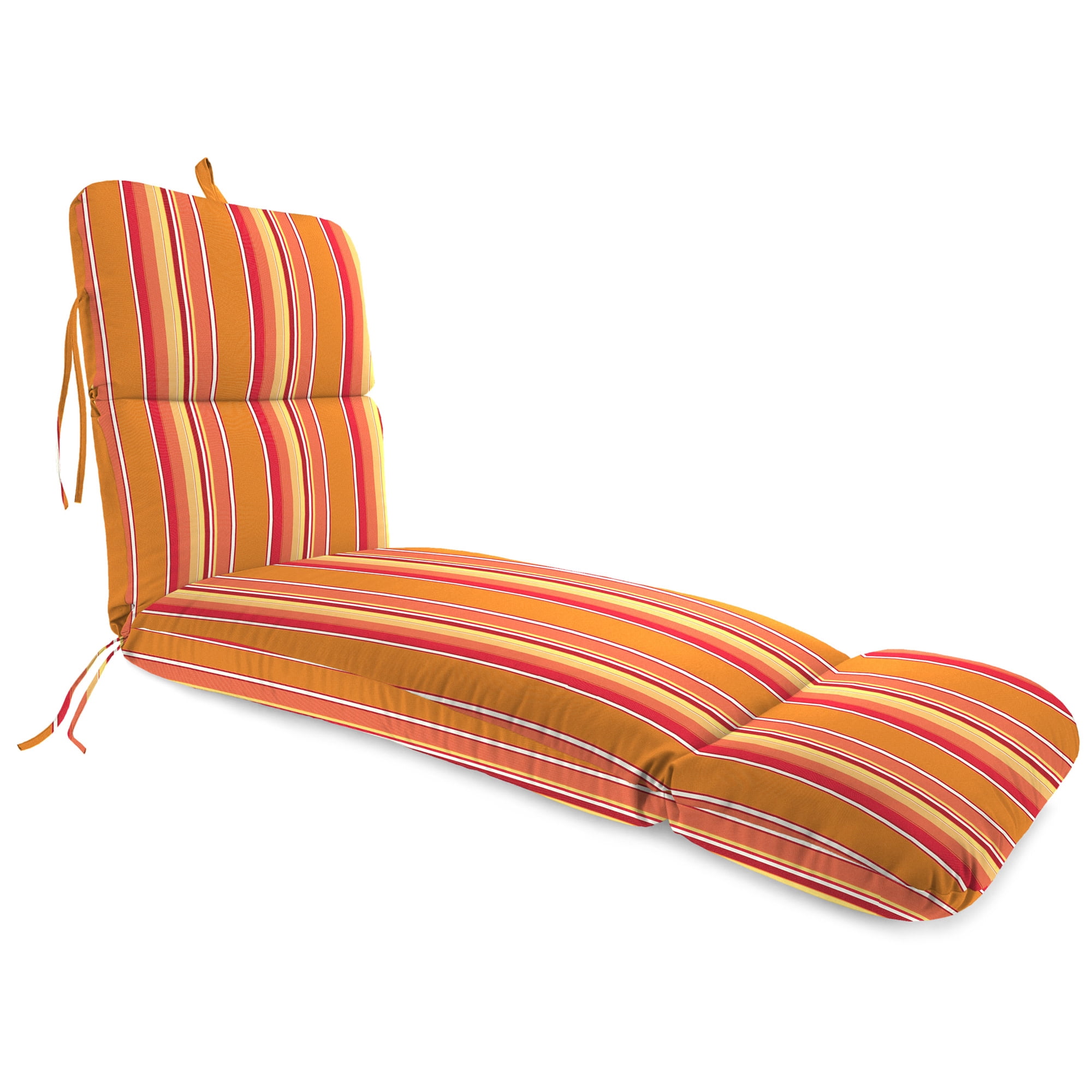 Jordan Manufacturing Sunbrella 74" x 22" Dolce Mango Stripe Rectangular