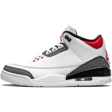 Jordan Men AIR 3 Retro SE CZ6431-100 7.5 White/Fire Red/Black