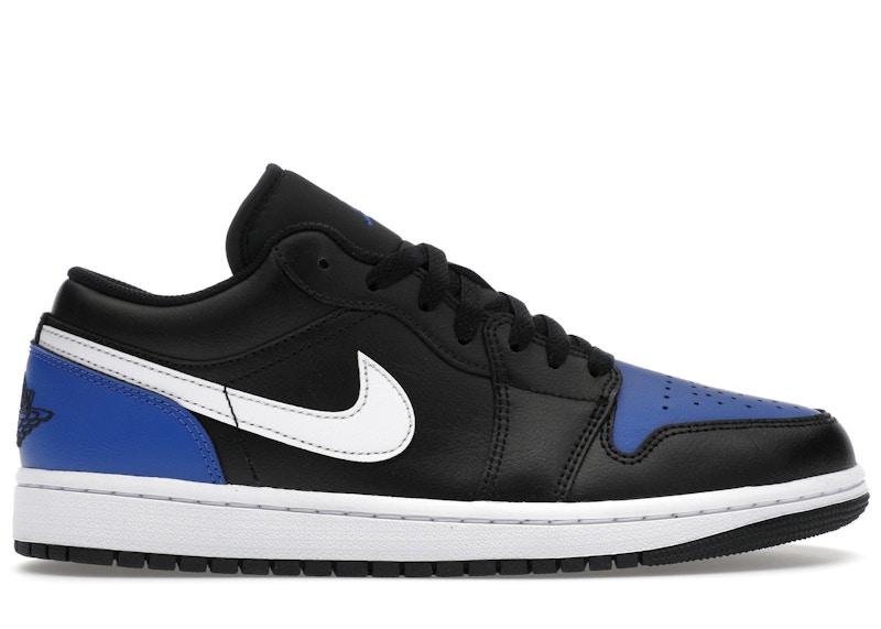 Jordan Men's 1 Low Black Royal Toe Basketball Shoes, from StockX