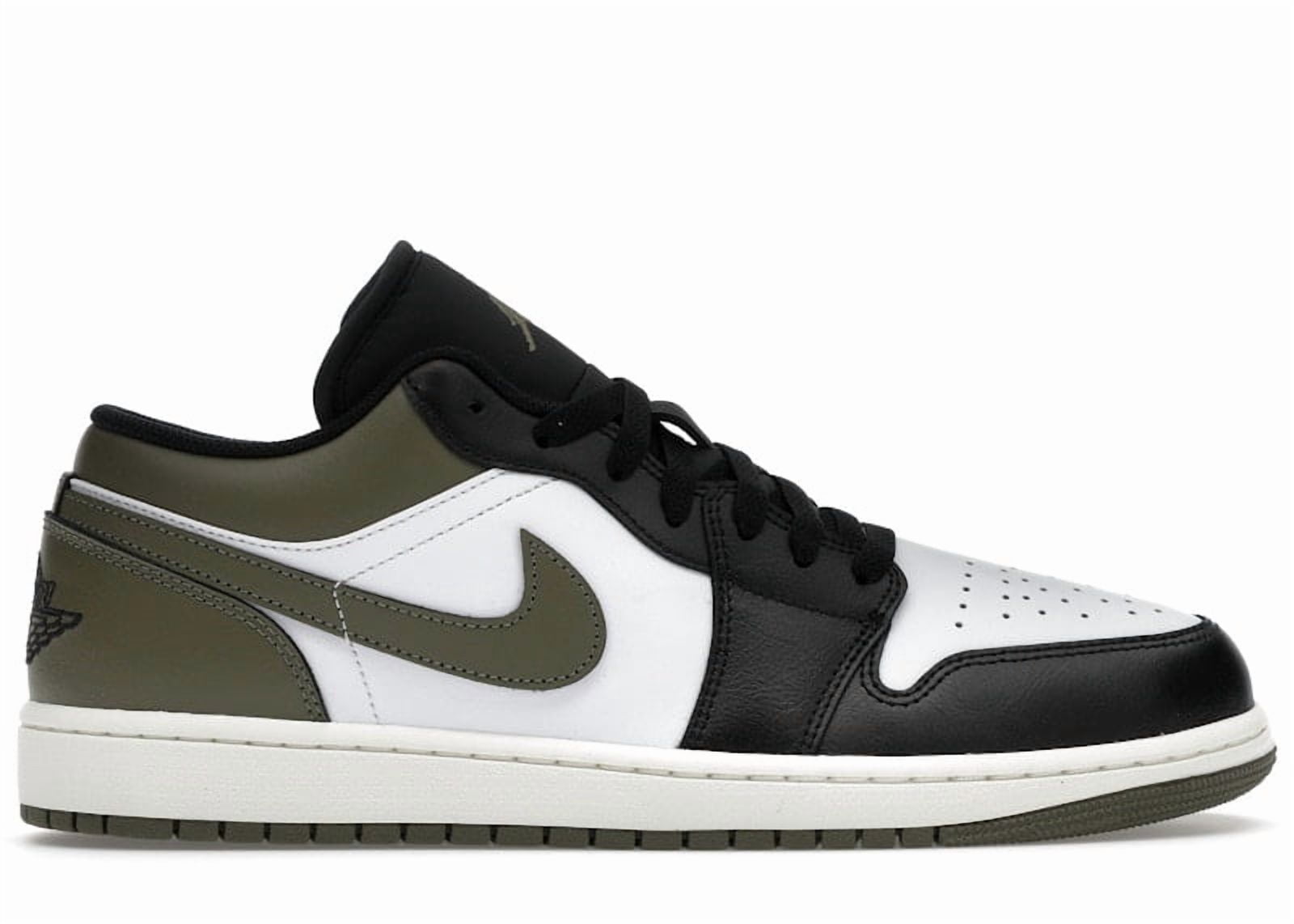 Jordan Men's Low Black Toe Medium Olive Basketball Shoes, from