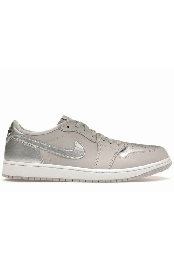Men's 1 Low OG Metallic Silver Basketball Shoes, from StockX