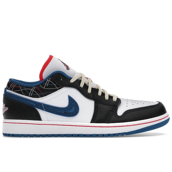 Jordan Men's 1 Low SE Industrial Blue Sashiko Shoes, from StockX