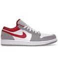 thumbnail image 1 of Jordan Men's 1 Low SE Light Smoke Grey Gym Red Basketball Shoes, from StockX, 1 of 5