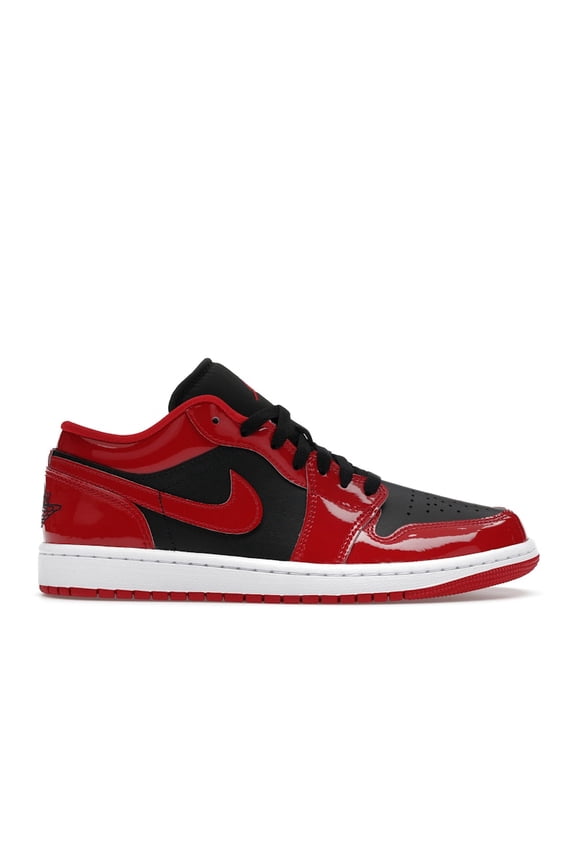 Men's 1 Low SE Patent Varsity Red Black Basketball Shoes, from StockX