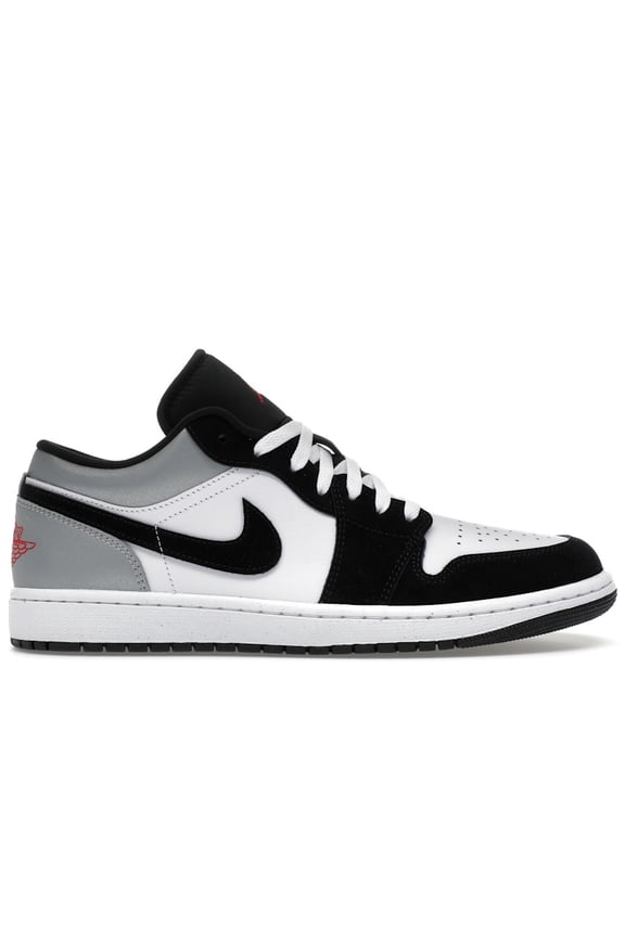 Men's 1 Low SE White Fire Red Black Matte Silver Basketball Shoes, from StockX