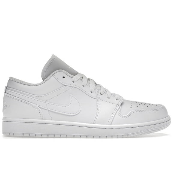 Jordan Men's 1 Low Triple White Basketball Shoes, from StockX