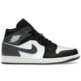 thumbnail image 1 of Jordan Men's 1 Mid Black White Iron Grey Basketball Shoes, from StockX, 1 of 5
