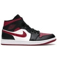 thumbnail image 1 of Jordan Men's 1 Mid Bred Toe Shoes, from StockX, 1 of 5