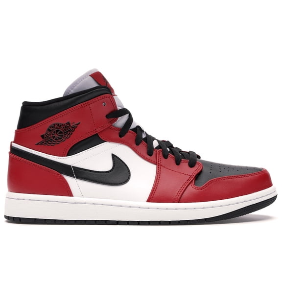 Jordan Men's 1 Mid Chicago Toe Basketball Shoes, from StockX