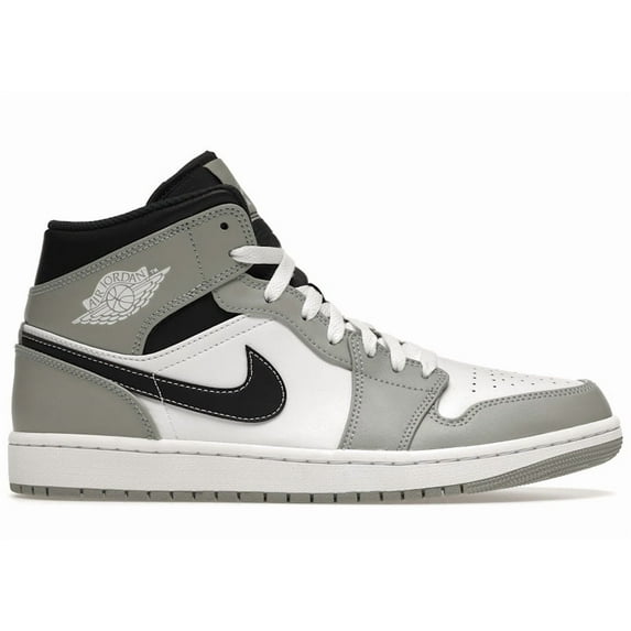 Jordan Men's 1 Mid Light Smoke Grey Anthracite Basketball Shoes, from StockX