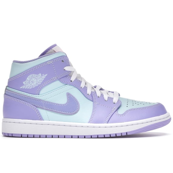 Jordan Men's 1 Mid Purple Aqua Shoes, from StockX