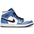 thumbnail image 1 of Jordan Men's 1 Mid Signal Blue Basketball Shoes, from StockX, 1 of 5