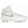 thumbnail image 1 of Jordan Men's 1 Mid TD Cleat White Grey Fog Basketball Shoes, from StockX, 1 of 5