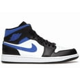thumbnail image 1 of Jordan Men's 1 Mid White Black Racer Blue Shoes, from StockX, 1 of 5