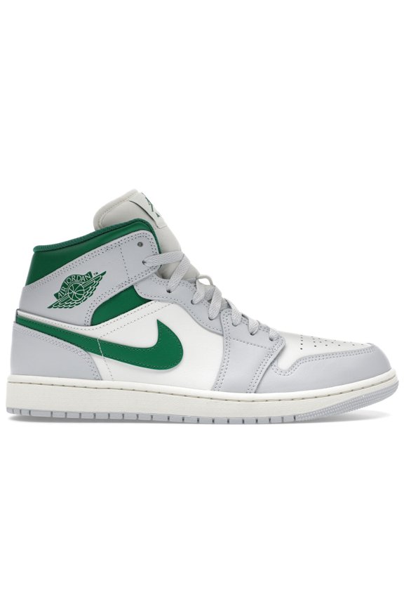 Men's 1 Mid White Pure Platinum Pine Green Shoes, from StockX